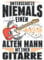 Gitarre Notizbuch: Gitarrist Alter Mann Gitarre Opa Bassgitarre / 6x9 Zoll / 120 leere Notenblätter Seiten