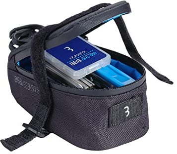 BBB Cycling Satteltaschen Werkzeugset mit Klettband-System Fahrrad Werkzeug Fahrradreifen Reparaturset Bike Accessories CombiEasyPack BSB-56, Schwarz
