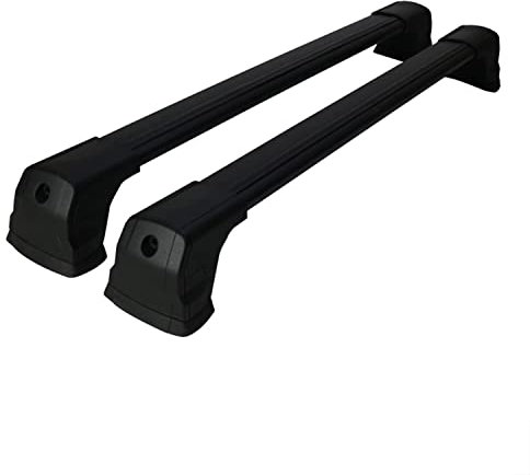 OMAC Dachträger Gepäckträger kompatibel mit BMW 1er F20 2011-2019 Grundträger Alu Schwarz 2X