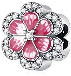 Jokmeo 925 Sterlingsilber Damen Charm Anhängerperlen, kompatibel mit Pandora sowie europäischen Armbändern und Halsketten. Passend für Frauen und Mädchen.