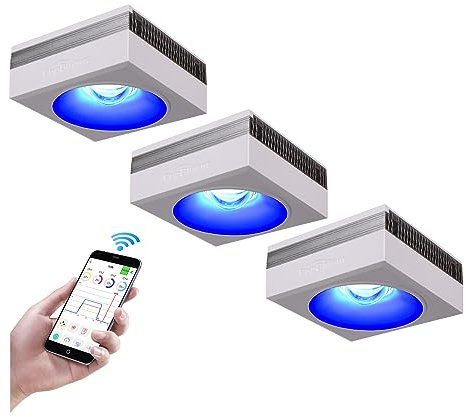 PopBloom RL90 WiFi Meerwasser Led Aquarium Licht führte wifi Meerwasser Aquarium führte Lampe Korallenriff wachsen, für 130-160cm Becken
