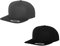 2er Flexfit Snapback Unisex Classic Cap 2-Tone Cap | viele Farbsets | Einheitsgröße | + GRATIS HLKauf Block (Farbe: 1x Darkgrey & 1x Black & 1x HLKauf Block)