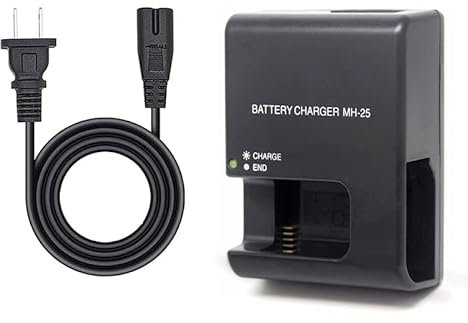 Camulti MH-25 Battery Charger Fast Charging for Nikon EN-EL15 EN-EL15A EN-EL15B EN-EL15C Battery D850 D800 D810 D810E D7300 D7500 Camera