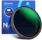 Neewer Filtro ND variabile da 52 mm ND3-ND1000, filtro a densità neutra 1,5-10 stop limitati con vetro ottico HD e rivestimento nano a 30 strati su entrambi i lati, idrorepellente/resistente ai