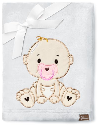 Be Mammy Warm Children Baby Cosy Blanket Baby Gift BE20-168 (Light Grey - Girl)