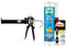 SISTA BAD KÜCHE Weiß, schimmelresistentes, langlebiges Silikon, wasserdichter Fugenfüller (1x280ml) Kartusche & Pattex Profi Metall Kartuschenpistole & Pattex Glätt-Cutter