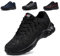 LARNMERN Chaussure de Securite Homme Taille Large Chaussures de Travail Hommes Securité Confortable Basket de Sécurité Légère Protection Anti-Perforation 44EU Large Noir
