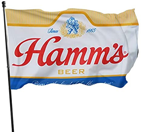 Garten Flaggen Hamms Bier Garten Banner Weatherproof Personality Flags Durable Feiertage Flags Für Parade Festival Outdoor 90x152cm