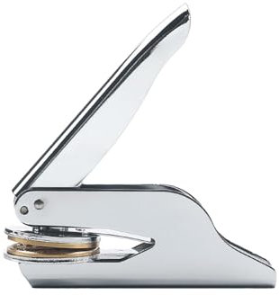 Harilla Prägestempel aus Edelstahl, tragbares Beschriftungssiegel für Namenskarten, Servietten, Bastelarbeiten, Umschläge, A