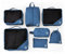 Hauptstadtkoffer - Packhilfe Organizer-Set 7 tlg. Koffer-Packtaschen RipStop wasserfest Suitcase Packing Bags for Travel Packwürfel Backpacking, Darkblue