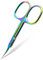 CGBE Cuticle Scissors Extra Fine Curved Blade, Super Slim Manicure Scissors for Cuticles Professional Small Scissors with Precise Pointed Tip Grooming Blades, Eyebrow, Eyelash, and Dry Skin - Colorful
