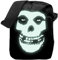Rocksax Misfits Crossbody Bag - Fiend 'Glow in The Dark', Schwarz, Umhängetasche