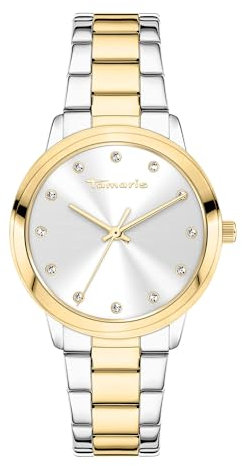 Tamaris Damen Analog Quarz Uhr mit Edelstahl Armband TT-0157-MQ