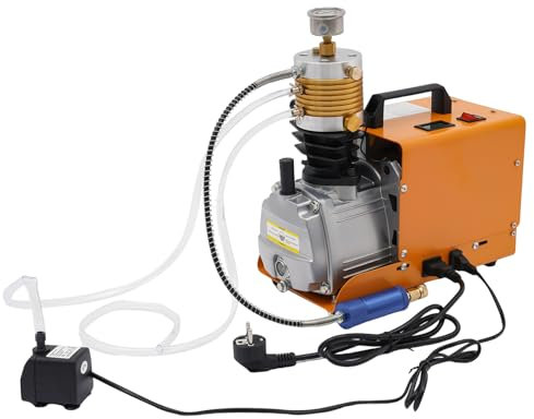 HUSPOO PCP Kompressor 300Bar Hochdruck-Luftkompressorpumpe, 1800W 30Mpa Elektrischer PCP-Luftpumpe für die Prüfung von Industriellen Rohrleitungen