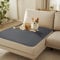 luciphia 100% wasserdichte Hundedecke mit Rutschfesten Punkten, rutschfeste Hundedecke als Schutz für Sofa Bett Auto, Robuste Hundematte Maschinenwaschbar für Unterwegs Hunde, Grau 101 * 127cm