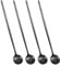 AOZUO 4pcs Stainless Steel Coffee Spoons, 7.8'' Matte Coffee Stirring Spoon Ice Cream Tea Spoon Long Handle Espresso Mixing Spoons Teaspoons for Coffee Milkshake Dessert Antipasto Tea Salad(Black)
