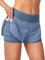 Blooshow Sport Shorts Damen Sommer Sporthose Damen Kurz Hose 2 in 1 Laufshorts Schnelltrocknend Running Gym Training Fitness Yoga Jogging Shorts mit Taschen (Blau, XS)