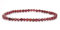 LAKADA Echtes Granat Edelstein Armband mit facettierten 4mm Perlen Heilstein Schutzstein Edelsteinarmband Glücksbringer Talisman Geschenk (Granat, 21CM)