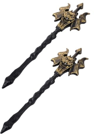 VALICLUD 2pièces Fourche Diable pour Halloween Accessoire De Costume De Cosplay avec Design Réaliste Et Vividité Parfait pour Compléter Un Déguisement De Diable