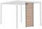 sweeek - Persienne 100 cm pour pergola bioclimatique Triomphe Aluminium Effet Bois Anthracite
