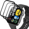 IQShield Protector de Pantalla para Huawei Watch Fit 3 Cristal Templado, 3 Piezas HD Cobertura Completa, Sensible al Tacto, Sin Burbujas, Vidrio Templado para Watch Fit 3