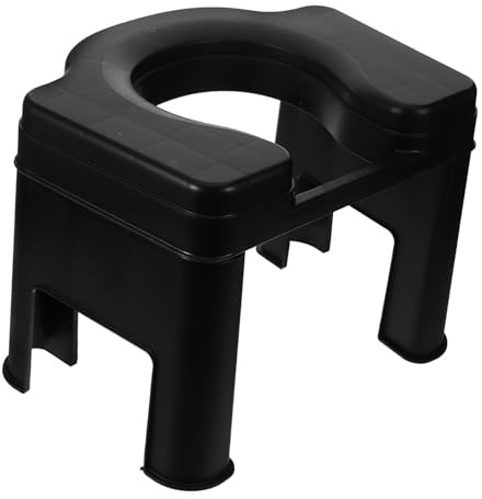 HAMPPLIES Toilettenhocker Kompakt 26,5cm Rutschfest Hygienisch Bpa Frei Tritthocker Für Badezimmer Alltagshilfe Für Senioren Schwangere