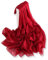 YFZYT Plain Farbe Seiden-Schal für Damen mit Feder Stickerei Muster/Elegantes Accessoire für Frauen/Seiden-Schal/Halstuch/Schulter-Tuch/Schal Chiffon Stola Scarves - Weinrot