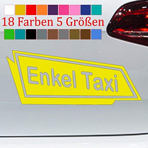 Enkel Taxi Aufkleber Granny Best Sticker Heckscheibe Party Mobil Spruch S-XXL