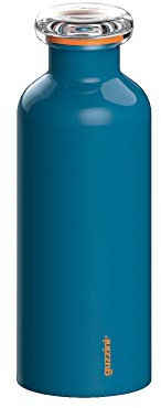 Guzzini Energy On The Go Bottiglia Termica da Viaggio, 7.3 x 21.2 cm, Blu (Dark Blue)