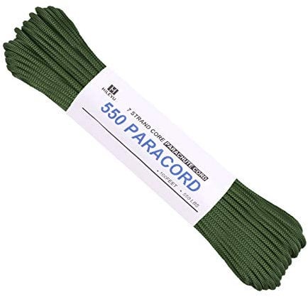 Parachute Cord 4mm 6 Colors 100 Feet Paracord Cord 550 Multifunction Type III Paracord Ropes 550lb Survival Paracord Random Combo Crafting Kit 7 Strand Cord Tent Rope Outdoor Survival Rope Green