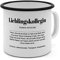 Emaille-Tasse mit Definition Lieblingskollegin - Tasse mit Spruch, Wörterbuchtasse, Geschenktasse, witzig, Kaffeebecher, Becher, Tasse, Becher - Farbe Weiß/Schwarz