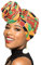 Head Wraps für Frauen – afrikanischer Kopftuch, Turban, langes Haar, Kopftuch, weiches Stretch-Kopfband - - Einheitsgröße