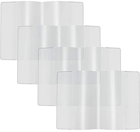 Colorful Outdoor 4 Stück Impfpass Hülle - Klare wasserdichte Schutzhülle für den neuen Impfpass Impfbuch 2021 Internationaler Impfpass Impfausweis