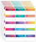 Namensschilder, Regenbogen-Aufkleber, Hello My Name is, 15 Farben, Hello My Name is Namensschild für Schule, Büro, Zuhause (7,6 x 5,1 cm), 345 Stück