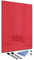 Glas-Magnettafel Rot 60x90 cm Whiteboard Wand Beschreibbar Magnetisch Pinnwand Küche Office Büro mit Zubehör Wochenplaner Abwischbar Deko Memoboard Tafel