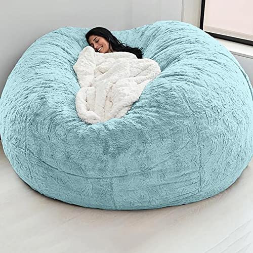 RTYHN Sitzsack-Bezug Ohne Füllung,Flauschig Fell Sitzsack Abdeckung,Fauler Sofabezug,für Wohnzimmereinrichtung