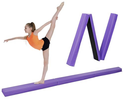 Saicool Faltbarer Schwebebalken, 2,7 m, Violett, 2,7 m