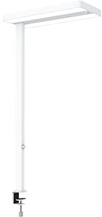 Maul LED-Klemmleuchte MAULjuvis sensor, dimmbar – Innovative Arbeitsplatzleuchte mit Klemmfuß fürs Büro – Energiesparende und komfortable Lampe mit Tischklemme mit 4000K Farbtemperatur – Weiß