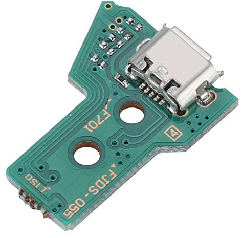 Pwshymi Port Charge PS4, Carte de Chargement USB de Remplacement JDS-050 Nouveau Modèle Plaque de Charge USB pour Manette de Jeu PS4