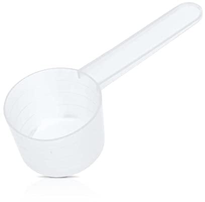 Esteopt Messlöffel, Dosier-Löffel 40ml, Transparent mit Skala, 1 Stück