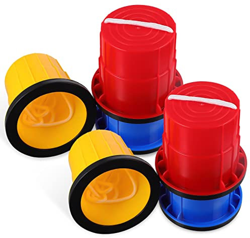Toyvian 3 Paare Stelzen Überspringen Für Kinder Spring Es Ausgleichssteine Laufbecher Für Kinder Eimer Für Gleichgewichtstraining Fluss Überqueren Kleinkind Plastik Draussen Fitnessgeräte