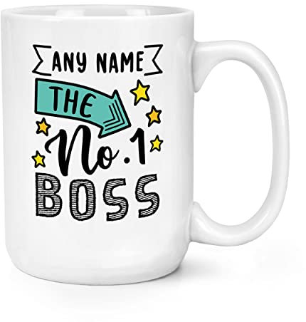 Personalised No.1 Boss Name 15oz Large Mug Cup