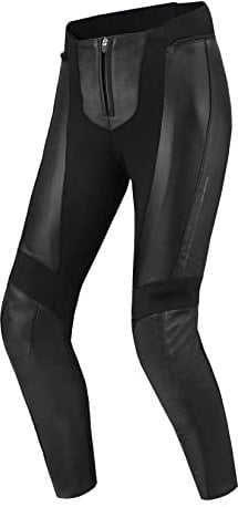 SHIMA Monaco 2.0 Leder Motorradkombi Damen - Schwarz Frauen Motorrad Lederkombi mit Protektoren - Hose und Jacken (Hosen, S)