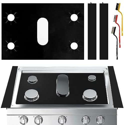 Herdabdeckung, Ofenbrenner-Abdeckungen – DIY Gasherd-Schutz, Gasherd-Schutz, wiederverwendbare Gas-Herdabdeckungen, Antihaft-Herdeinlage, Herdschutz, schnelle Reinigung für Küche/Kochen