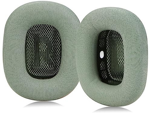 SINOWO Ohrpolster für Apple AirPods Max Kopfhörer, Ersatz-Leder-Ohrpolster, schweißfest, mit Magnet, Proteinleder und Memory-Schaum (Grün)