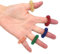 Massageringe - 6 Stück stachelige sensorische Fingerringe (Akupressur) - Geräuschloser Stressreduzierer und Massagegerät für Erwachsene und Teenager (6 Farben)