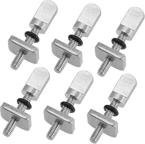 E8 FIN SYSTEM - Pack de 6 tonillos para quillas Longboard, Fabricados en Acero Inoxidable - Accesorios Tabla Surf – Tornillos de reemplazo para Quilla Longboard, Aletas - Tabla de Surf Single.