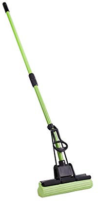 FLEAGE Fregona de Esponja de PVA para el hogar de Cocina, fregona de Esponja de Espuma de PVA con Rodillo cuádruple súper Absorbente, Limpiador de Pisos Multiusos Dignified