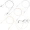 TIESOME 4 Stück Metall Brillenkette Damen, Brillenkette Gold Brillenketten Sonnenbrillen Kette Damen Sonnenbrille Kette Damen Brillenband Brillenschnur Lanyard Für Damen Und Herren