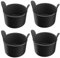 Lamapee Ramekins for Air Fryer, Air Fryer Egg Moulds, Set of 4 -Black